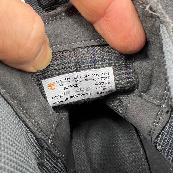 Timberland Womens 10 Boots Gray Suede Bluebell Lane Chelsea Pull On Ankle A24XZ - Picture 10 of 12